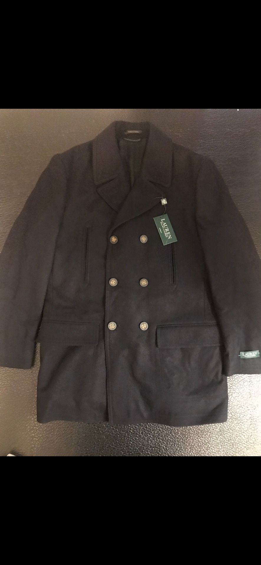 Navy Ralph Lauren Mens Peacoat 42R- Large.   Carhartt Patagonia Nike Adidas Jordan Sneakers Yankees Jets Giants Mets Weights Jerseys Jackets