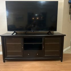 Espresso Wood TV Stand