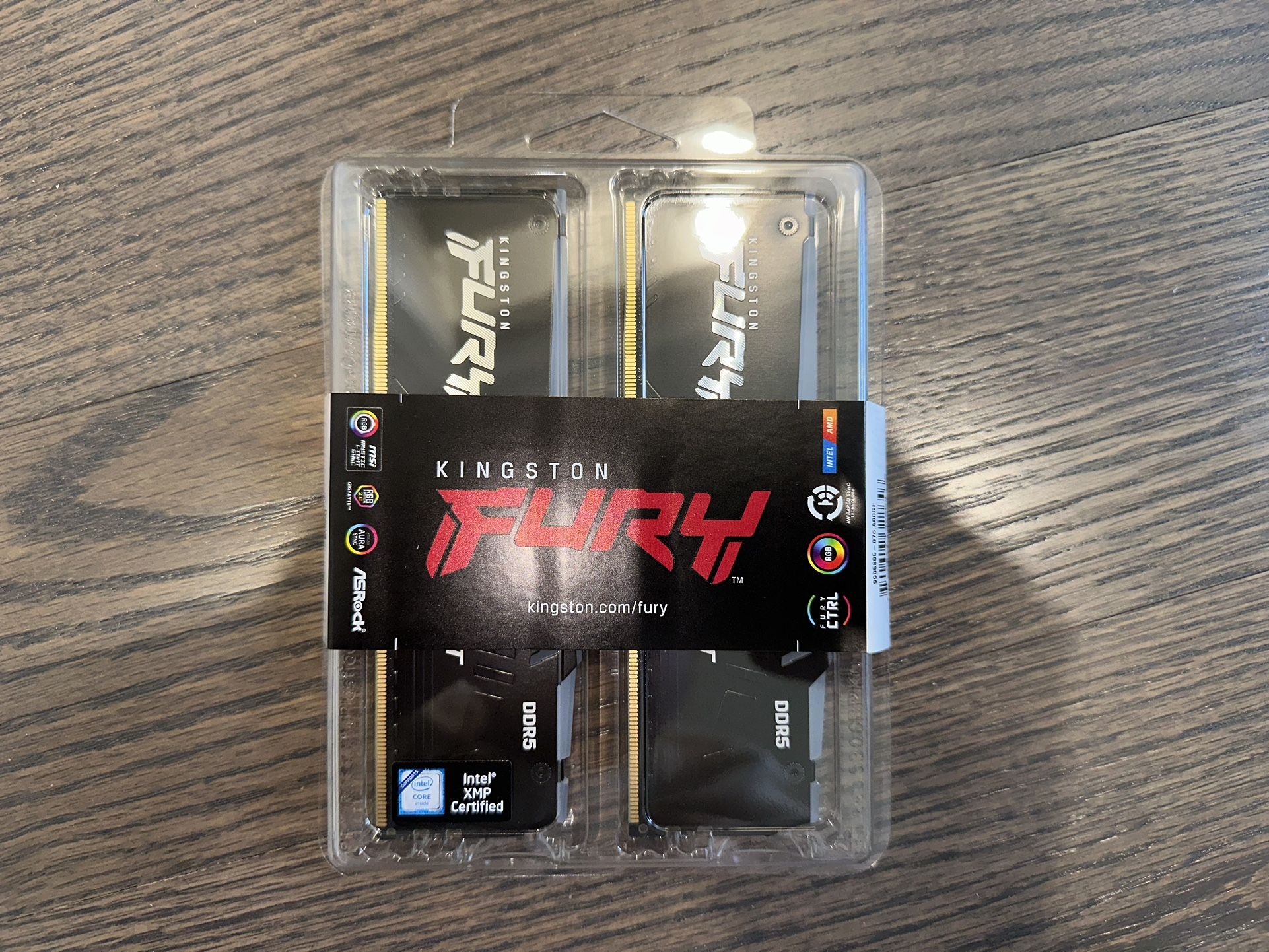 BRAND NEW!!! Kingston FURY Beast RGB 16GB (2 x 8GB) PC5-38400 (DDR5-4800) KF548C38BBAK2-16