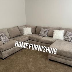 Furniture, living room fabric sectional