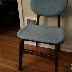Blue Dining Chair, Mid Century Modern 