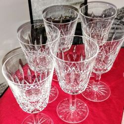 Vintage 1950s Waterford Crystal 6- Goblets