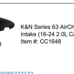 K&N Air Intake