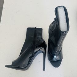 Steve Madden Peep Tie Boots Size 9 NEVER WORN