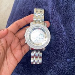 TECHNO SWISS SILVER WATCH