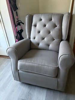 Grey sofa chair