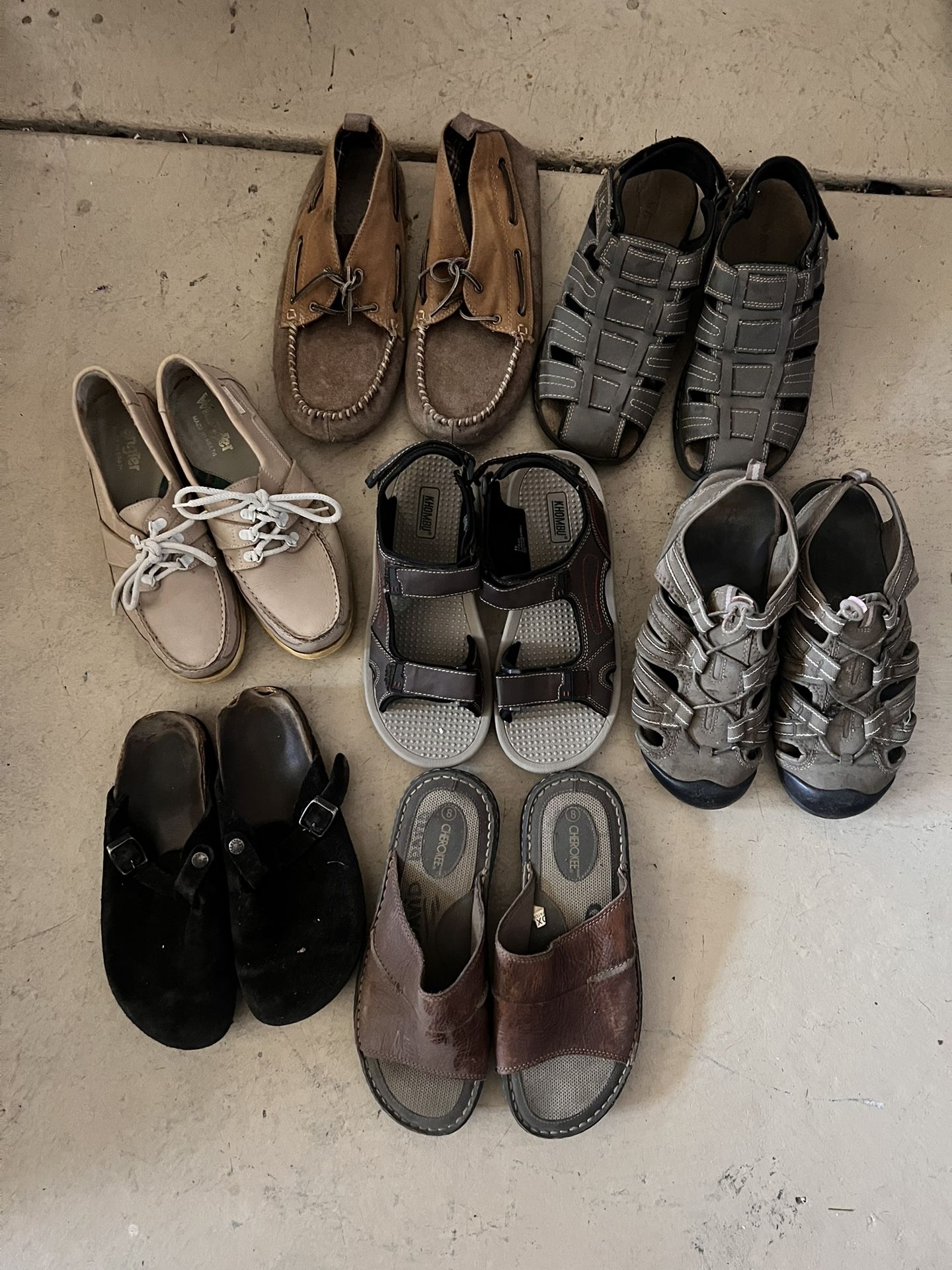 Vintage Men’s Gladiator Birkenstocks Sandals Shoes Bundle 