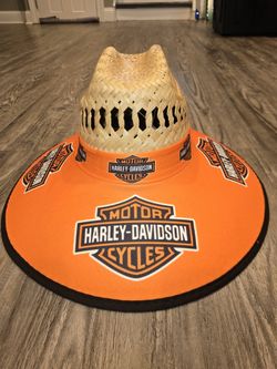 Harley Davidson Straw Hat Sombrero Cap Beach Festival Pool Summer Sports tools Lawn Party Gorra
