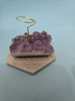 Amethyst crystal Holds Plants, Notes, Pictures