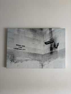 Canvas Print Wall Art Banksy Surveillance Camera
