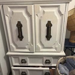 Southern Antique Armoire With Brass Handles- Pick Up In Next 2 Days 
