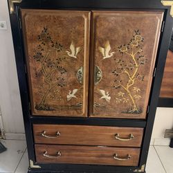 Vintage Asian-Inspired Queen Bedroom Set