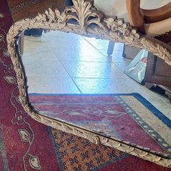 Ornate Mirror Antique Vintage Unique.