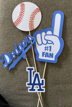 Custom Dodgers decorations