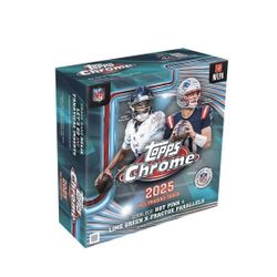 2025 Topps Chrome Football Mega Box Factory Sealed Brand New NFL
