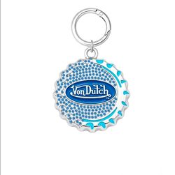 Von Dutch BOTTLE CAP CHARM KEYCHAIN - BLUE
