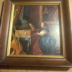 Dama Sentada a La Espineta Painting 