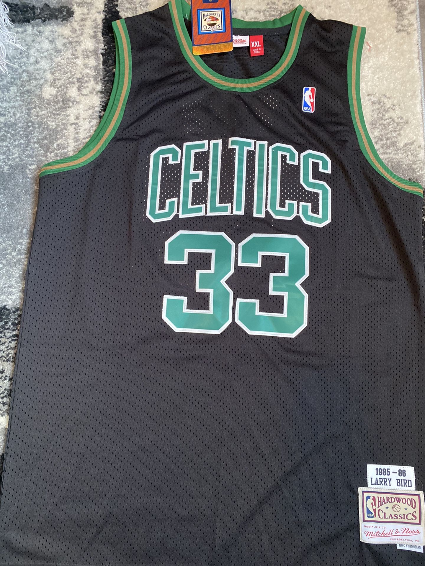 Celtics Larry Bird Jersey Size Xxl
