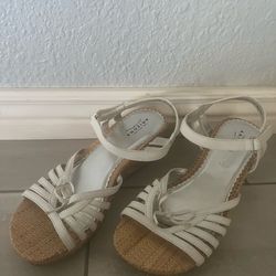 Women’s White Wedge Sandals