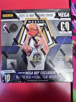 Panini Mosaic 2024-25 NBA Basketball Mega Box Trading Cards - 60 Cards
