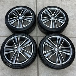 Set of Infiniti q50 19in wheels 5x114.3 (5x4.5) Tires 245/40r19 fit Q60 g37 g35 Nissan maxima Altima