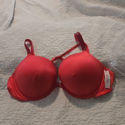 Victoria's Secret Bombshell Shine Strap push-up bra in bright pink