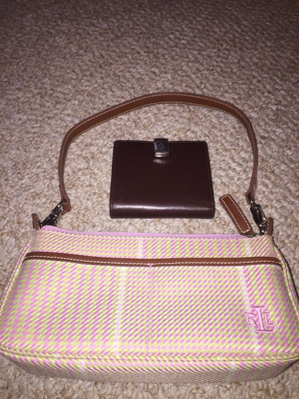 Ralph Lauren purse with matching wallet