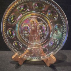 Carnival Glass Apollo 13 Plate