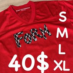 Red Chrome Hearts Jersey