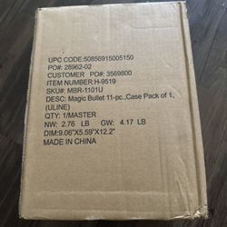 Magic Bullet Blender 11- Piece Set MBR-1101U New Sealed Box 