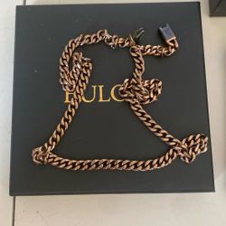 Bulova Rose Gold Necklace 