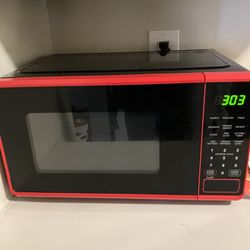 Brand New Red Microwave 
