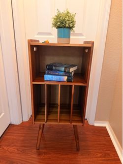Wooden Record Player Stand