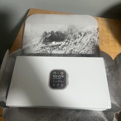 Apple Watch Ultra 2 49mm Titanium Case With Black Sport Band- Brand New