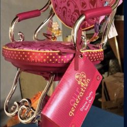 ~Our Generation ~Hot Pink Doll Sitting Pretty Salon Chair ~Does Not Have Any Accessories, Only The Chair~Smoke/Pet Free Home~Pick Up In Archdale~