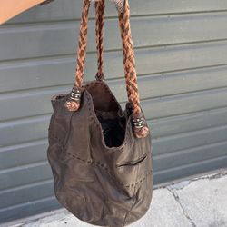 Leather Women’s Duffle Bag Shoulder Medium Size