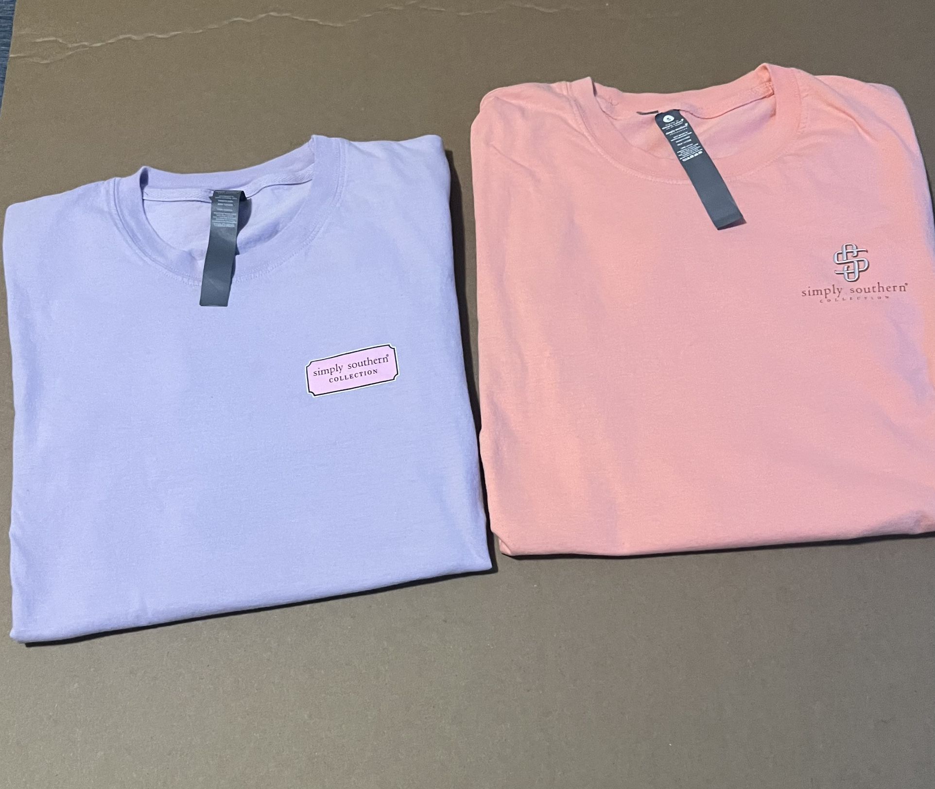 2 Simply Southern Purple an Pink Tshirts (SZ Small )