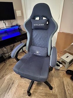 GTPLAYER Gaming Chair Blue Fabric