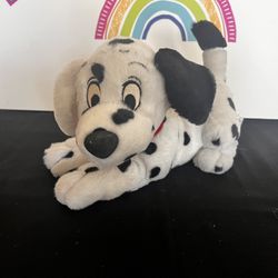 DISNEY 101 DALMATIONS 10 INCH LAYING PUP!!! BEAN BELLY !!