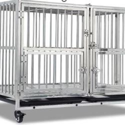Stainless Steel Dog Crate - New -- $350
