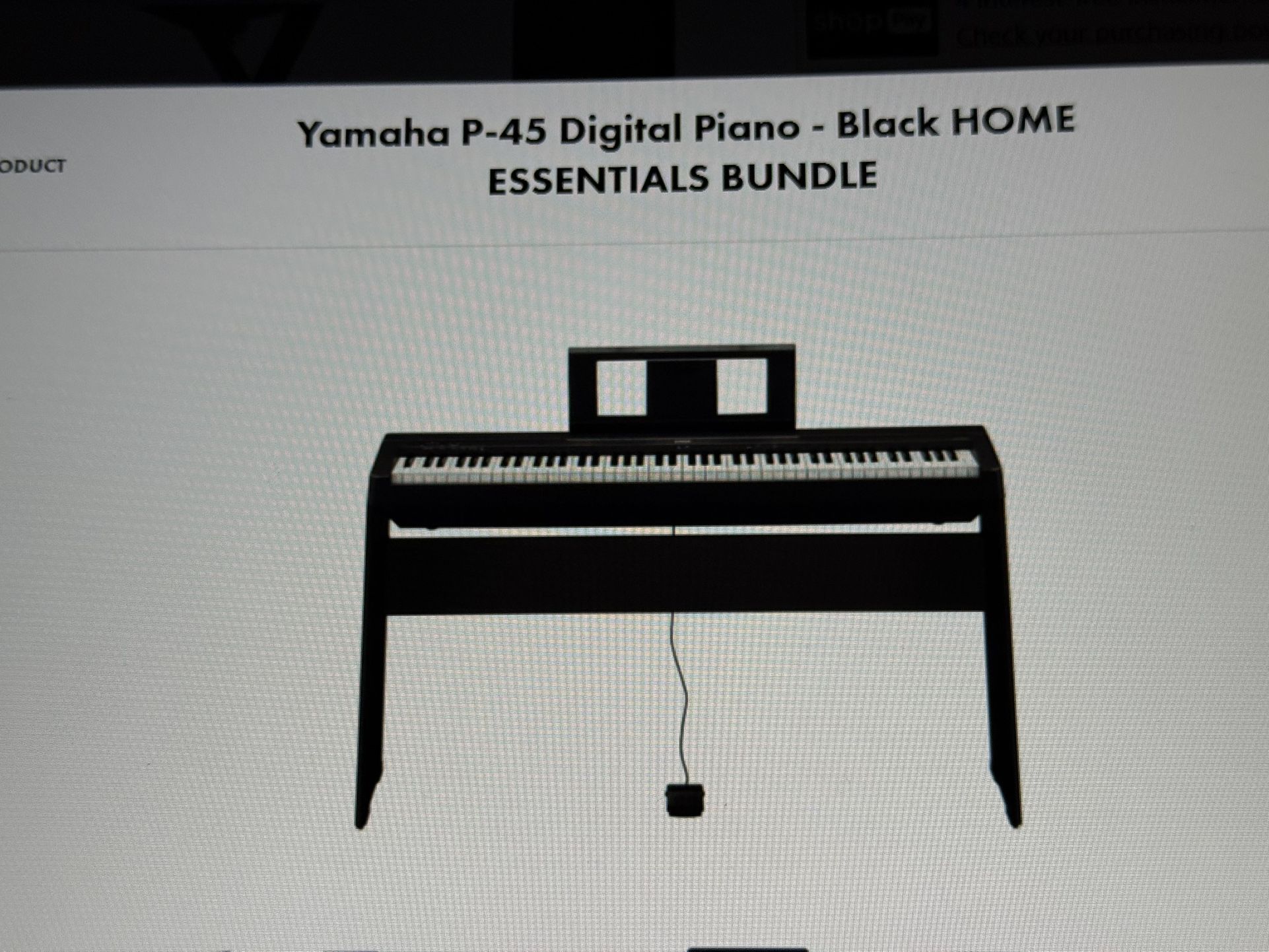 Keyboard/Yamaha P-45 Digital Keyboard 