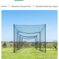 New 75 Ft Batting Cage In Box