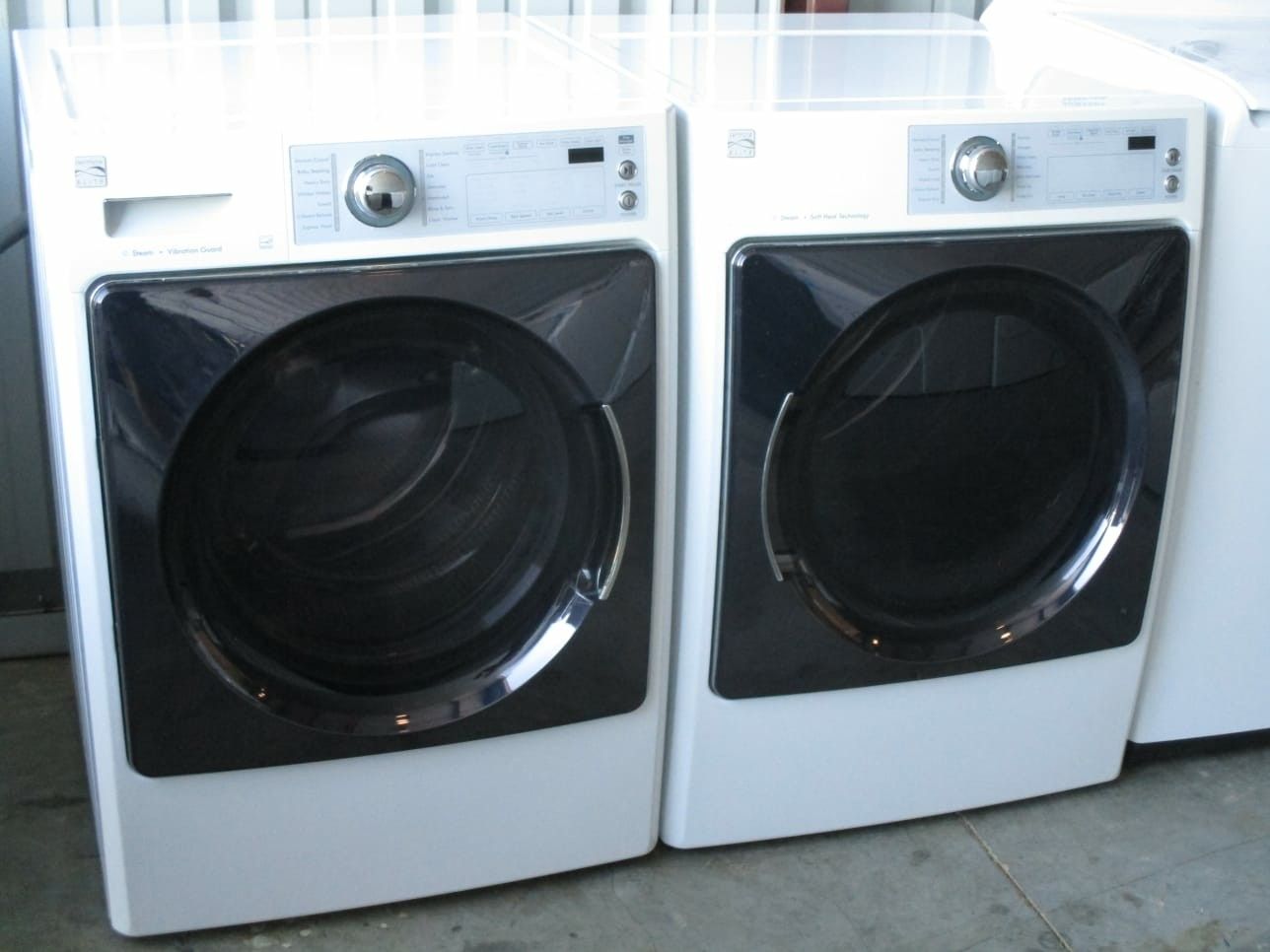 Front load Kenmore elite steam washer and front load Kenmore elite steam dryer electric