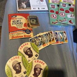 Vintage Baseball And Football 