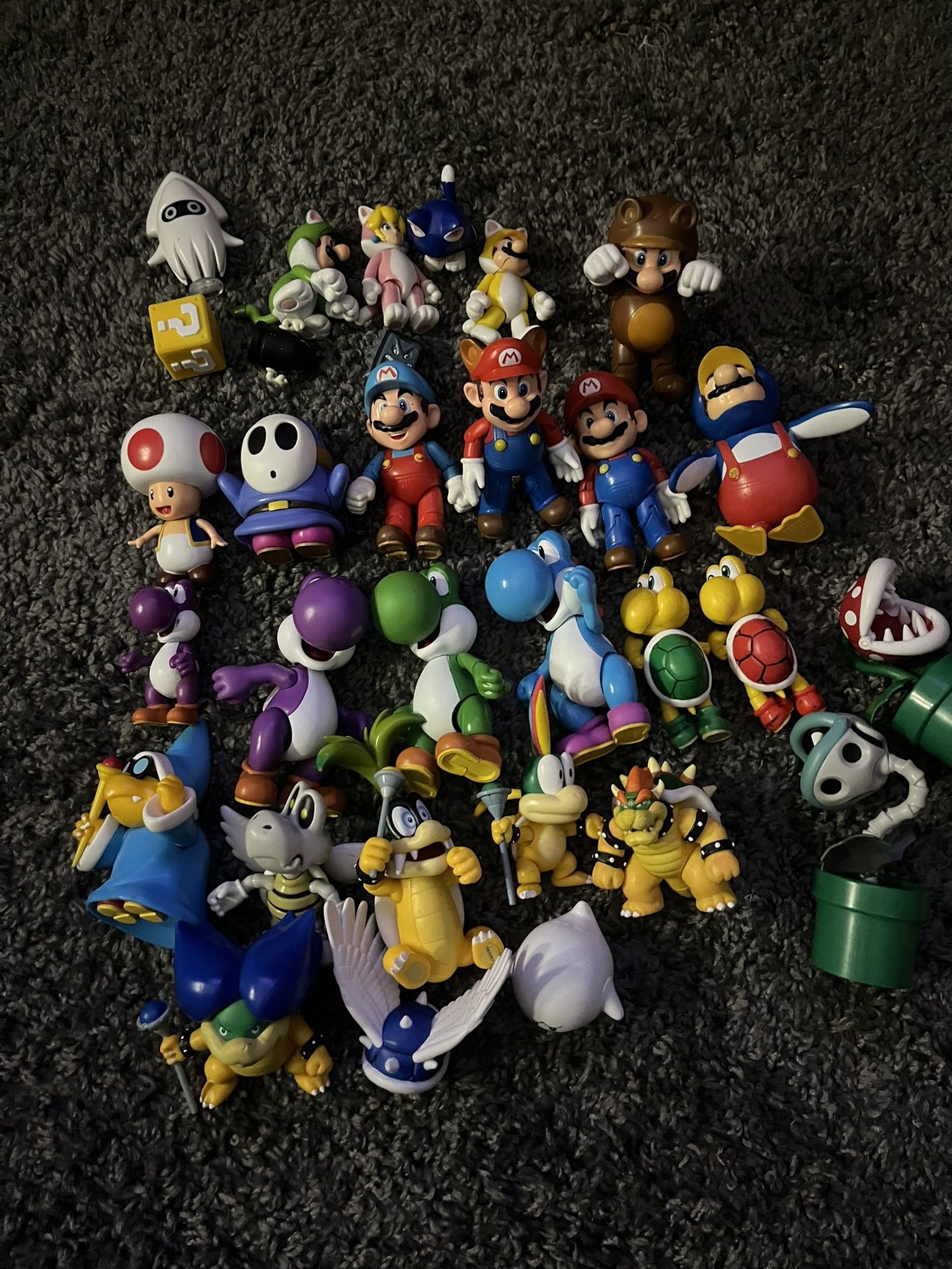 Super Mario Jakks Figures Toy Lot