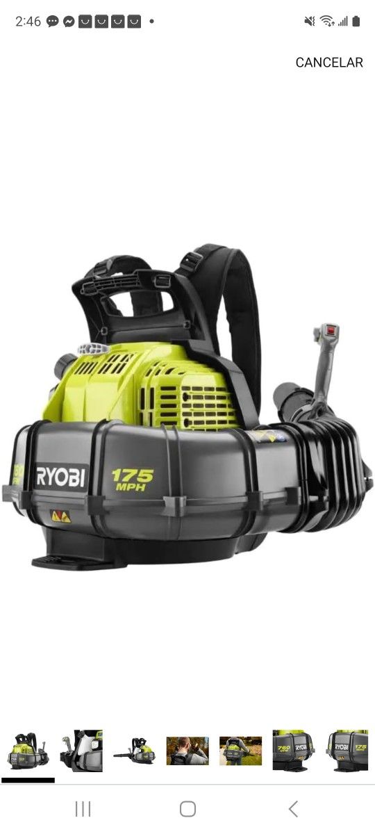 SOPLADORA RIOBY DE 40 V CON  CARGADOR  Y BATERIA   CASI  NUEVA