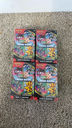 Pokemon chaos rising booster bundle x4
