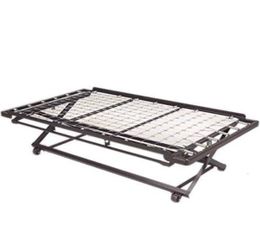 Dream Solutions USA 33" Width Dark Black Metal (Daybed) Pop Up Trundle Frame (33'' Twin Size)
