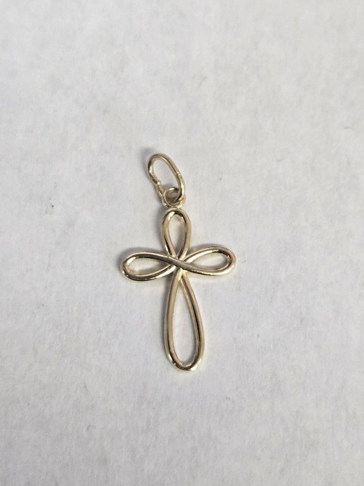 14kt Gold Cross Charm