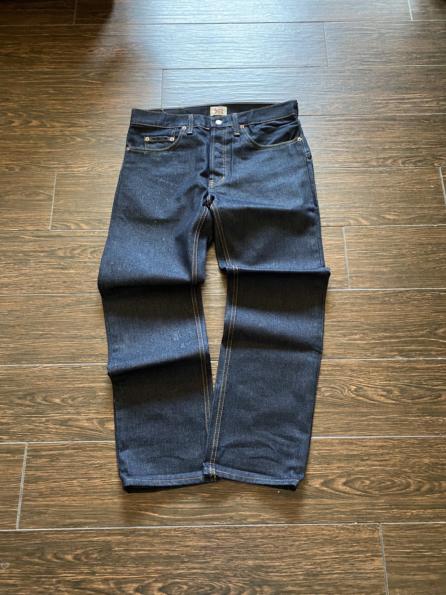 Dark Rigid Blue Levi’s 501’s